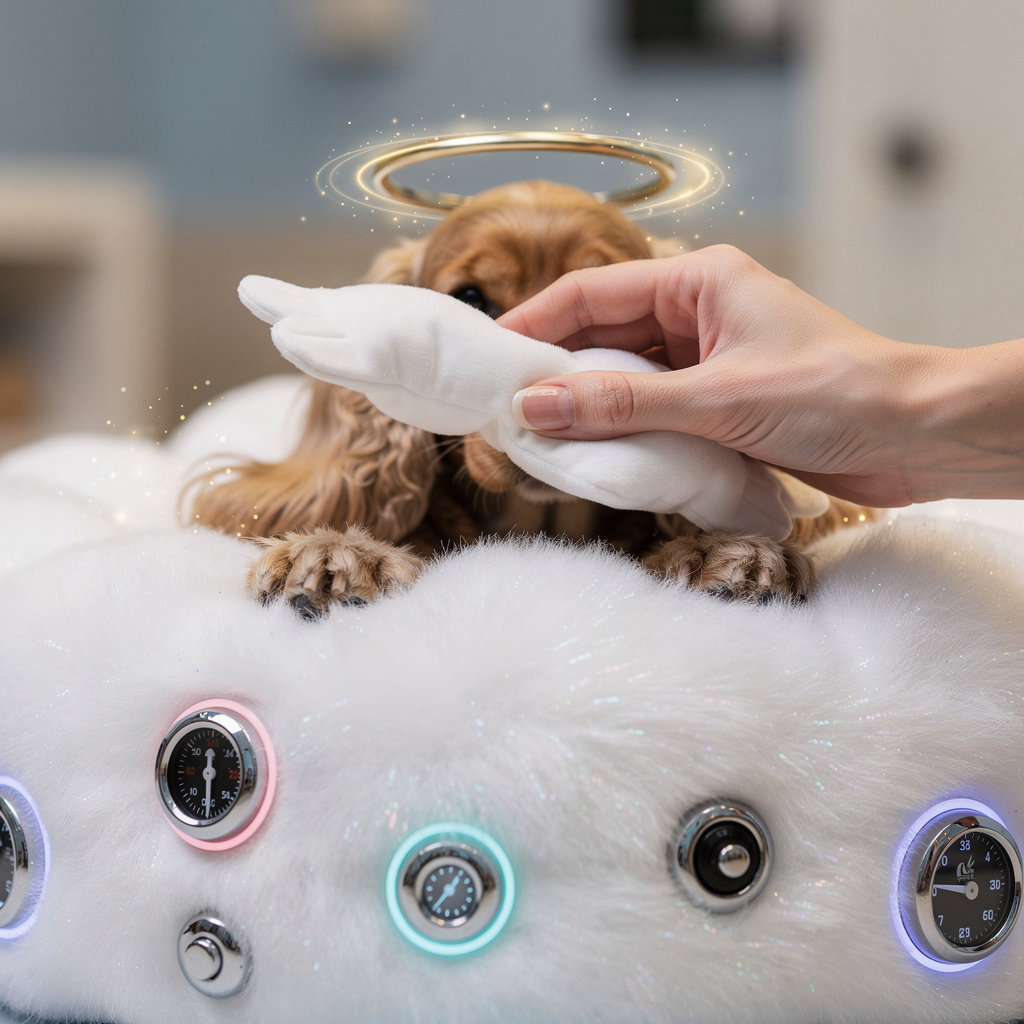 Peaven Cloud Nine Napping Pods - heavenly Cocker Spaniel rest experience